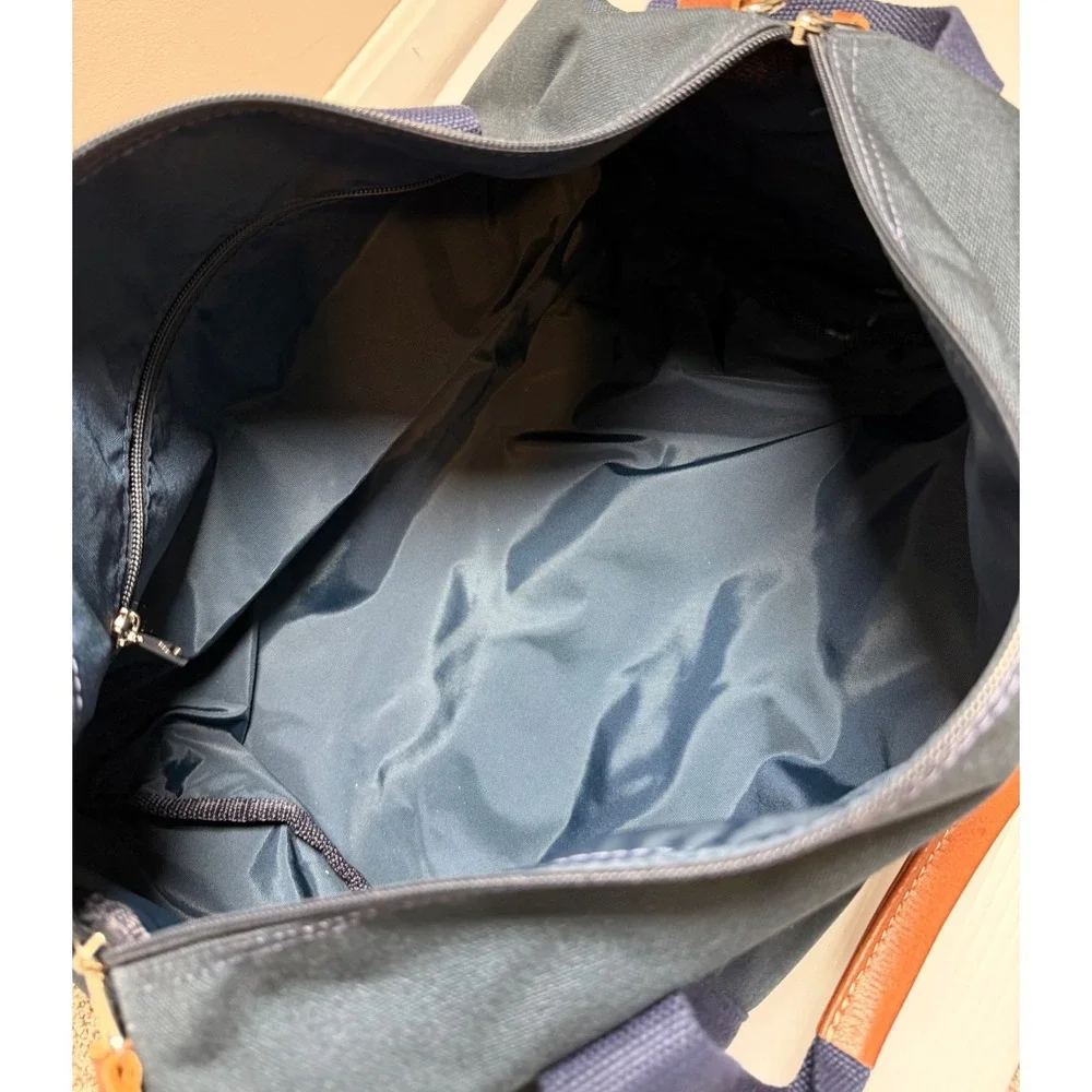 Peter Millar Barstool Classic 2022‎ Duffle Bag Navy Canvas Leather Trim